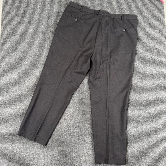 Jos A Bank Reserve Reda Pants‎ 40x30 Gray Super 130s Wool Tailored Fit Dress - Picture 2 of 7